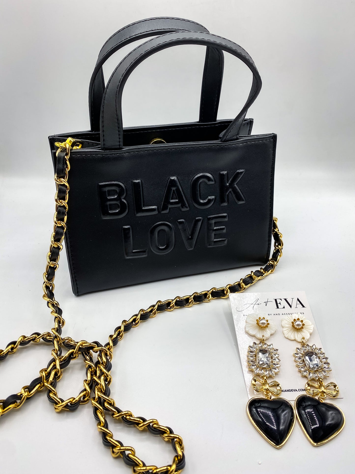 Mini Black Love Bag